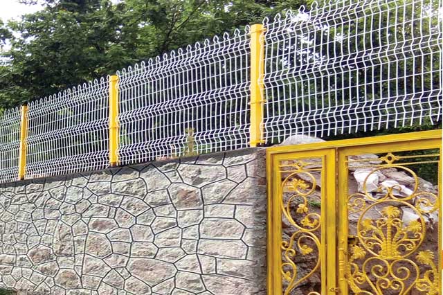 نرده فنسی مدل موج دوبل فنس