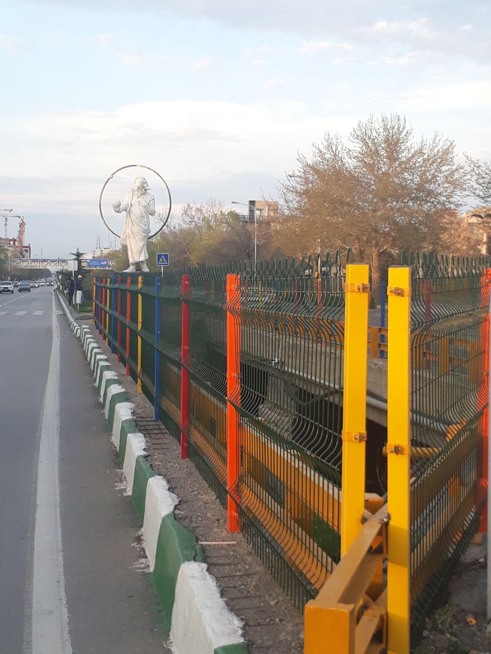 نرده فنسی مدل پروانه ای پیکان